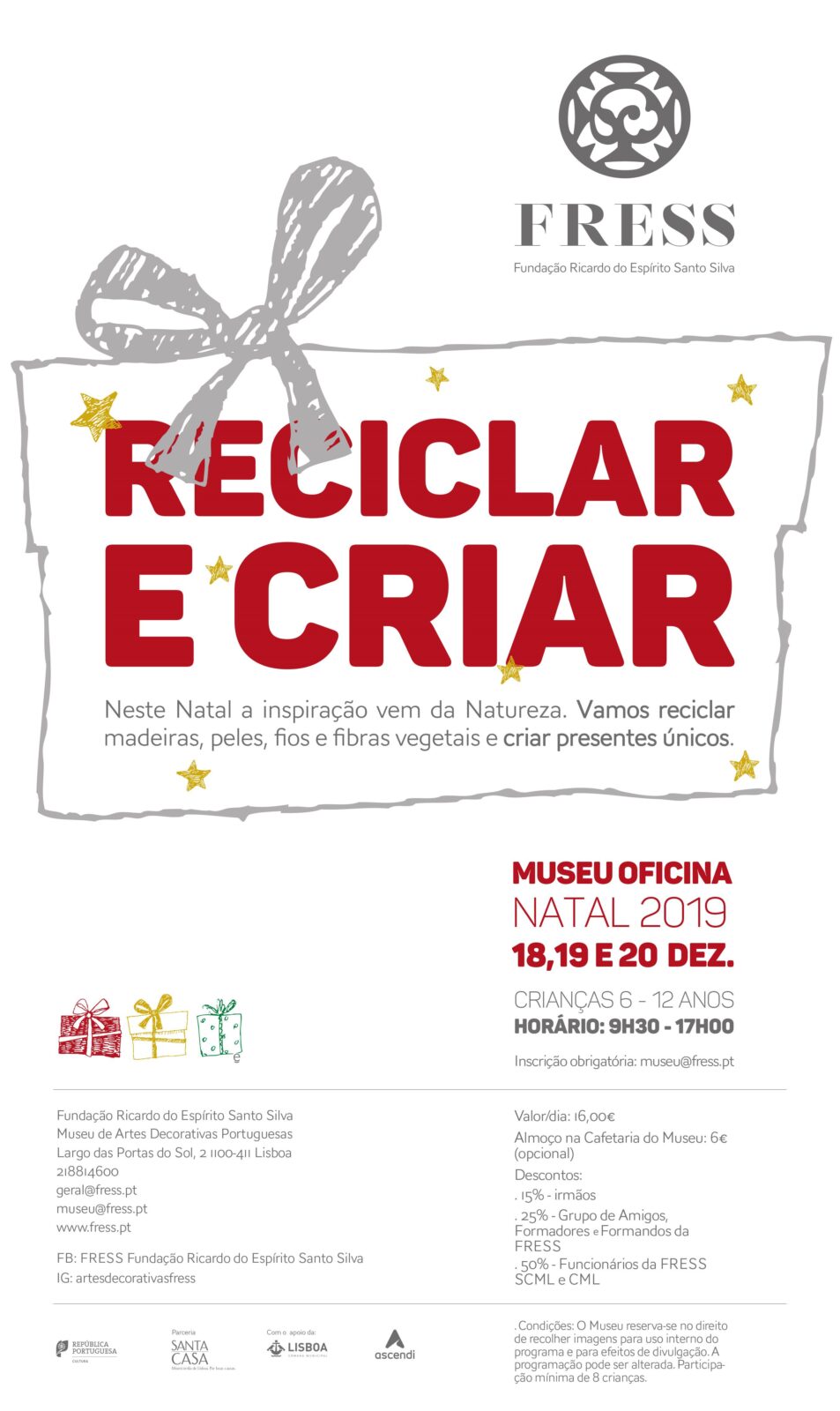 Christmas Workshops to be held at the Museum of Portuguese Decorative Arts