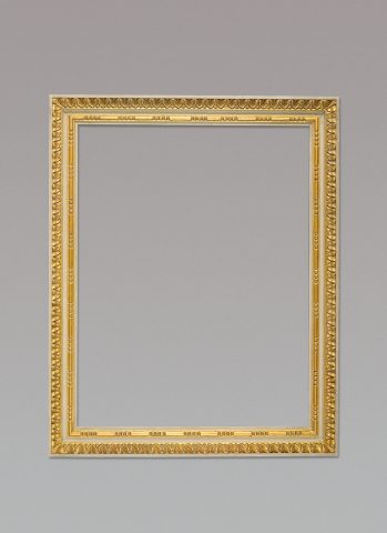 Frame in carved and gilded Scotch pine