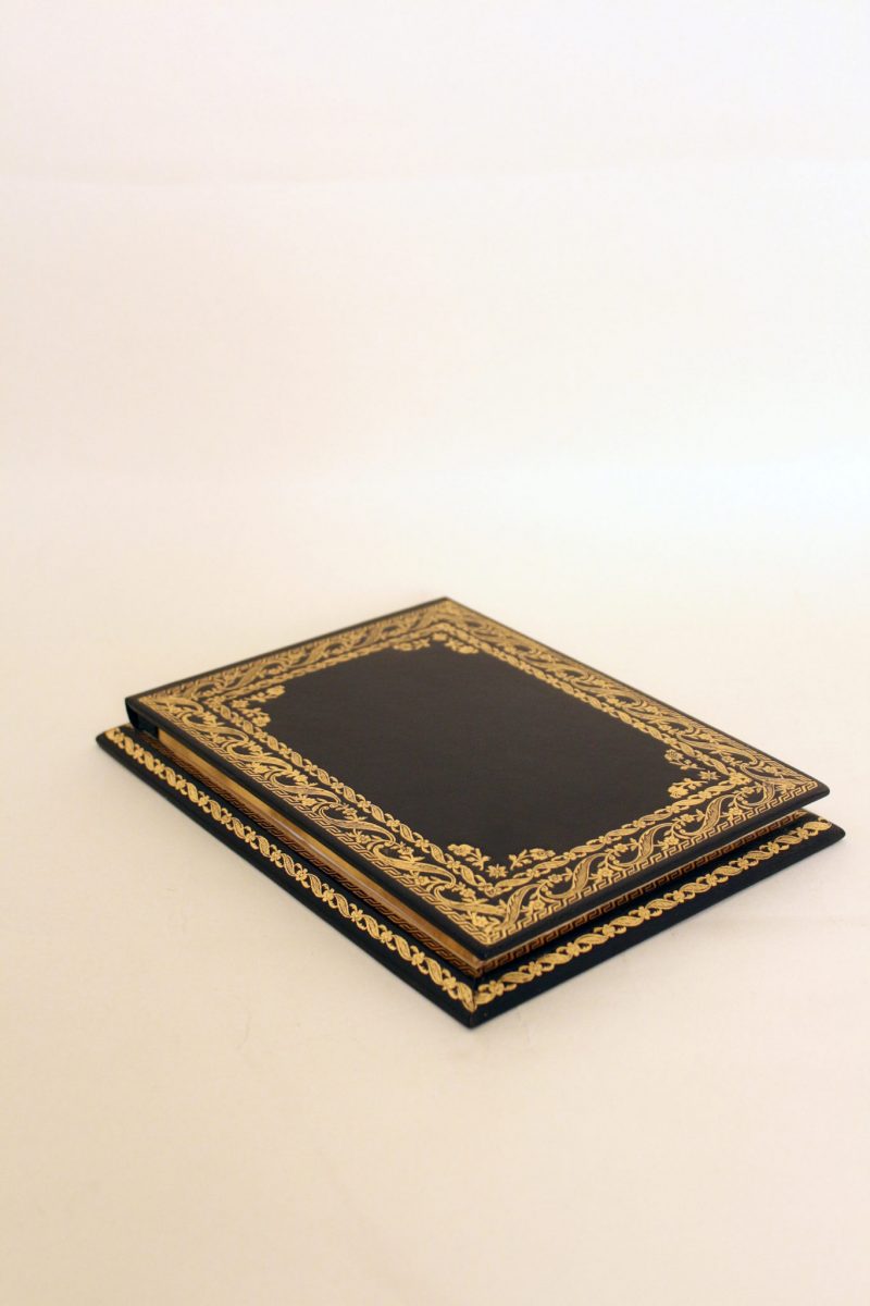 Large gold embossed notebook