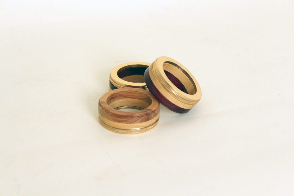 Napkin ring wood/metal